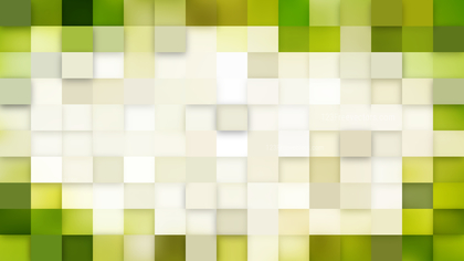 Green and White Square Mosaic Tile Background