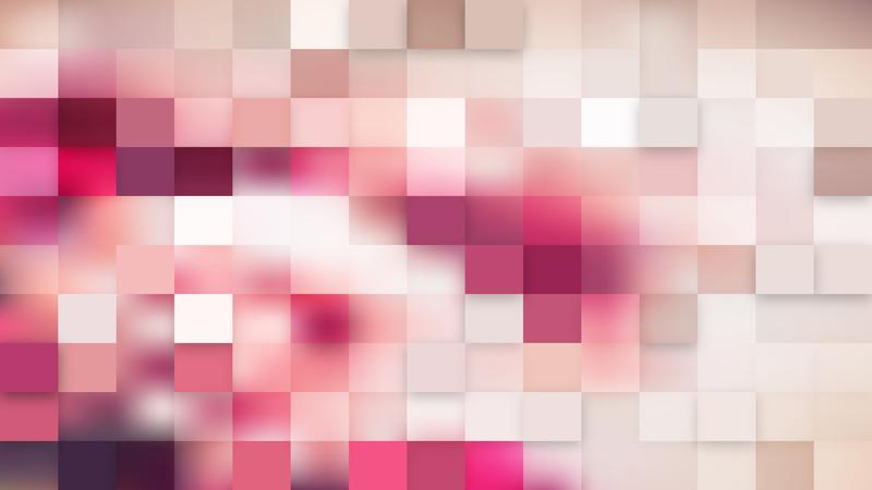 Light Pink Square Pixel Mosaic Background