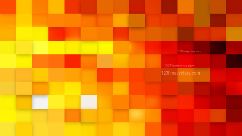 Abstract Orange Square Mosaic Tile Background Vector Art