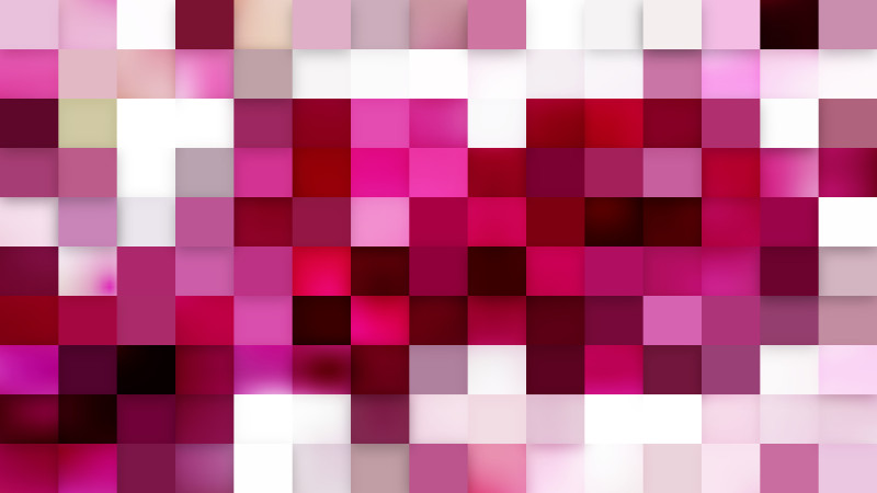 Abstract Pink Square Pixel Mosaic Background