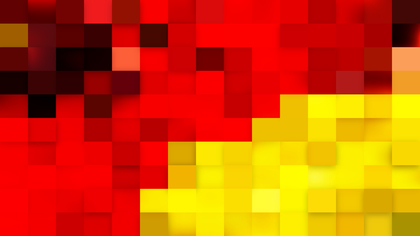 Abstract Red and Yellow Geometric Mosaic Square Background
