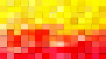Red and Yellow Square Mosaic Background Design