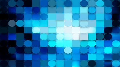 Black and Blue Geometric Circles and Squares Background Image