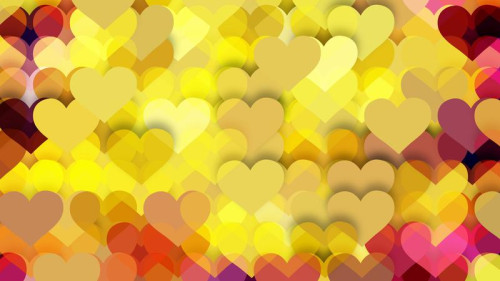 Orange Love Background Vector Image
