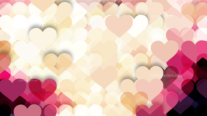 Pink and Beige Heart Wallpaper Background