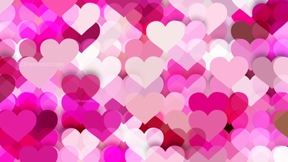 Pink and White Heart Wallpaper Background Vector Image