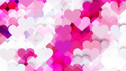 Pink and White Valentines Day Background Illustrator