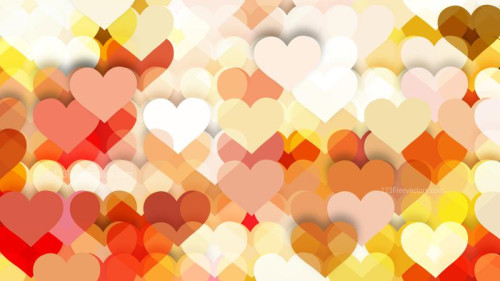 Pink and Yellow Valentine Background Vector