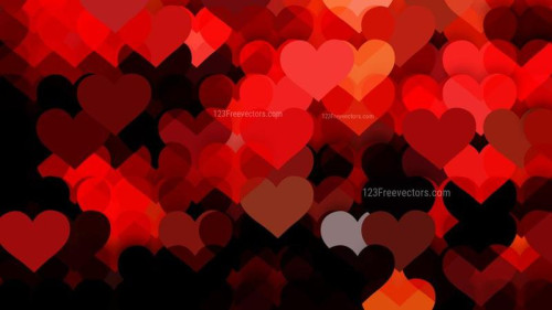 Cool Red Love Background