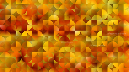 Orange Abstract Quarter Circles Background