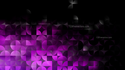 Purple and Black Abstract Quarter Circles Background