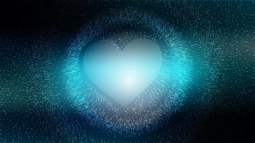 Black and Blue Heart Wallpaper Background Vector Illustration