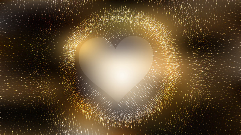 Black and Gold Valentines Day Background Vector