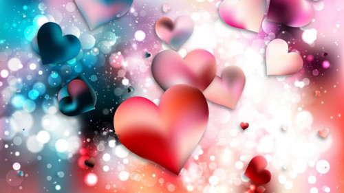 Colorful Love Background Vector Illustration