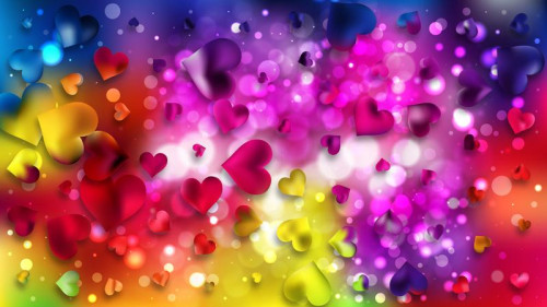 Colorful Love Background Vector Image