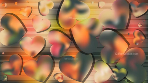 Green and Yellow Valentines Day Background