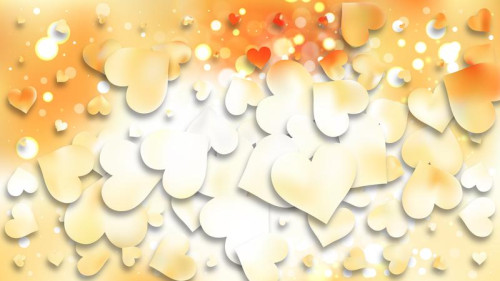 Light Orange Heart Background