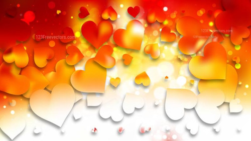 Light Orange Valentines Day Background