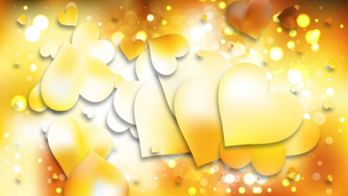 Light Orange Valentines Background Illustration