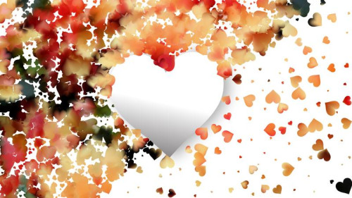 Light Orange Valentines Card Background