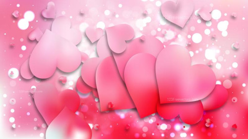 Light Pink Heart Wallpaper Background
