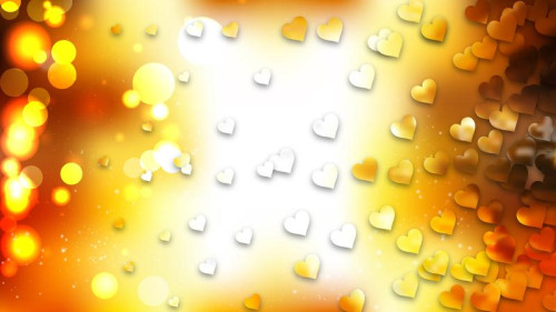 Orange Love Background