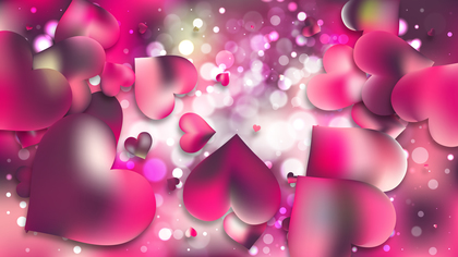 Pink Heart Wallpaper Background Image