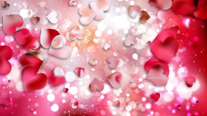 Pink Valentines Day Background Vector Graphic