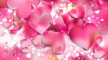 Pink Valentines Background Vector Image