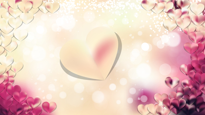 Pink and Beige Love Background Vector Illustration
