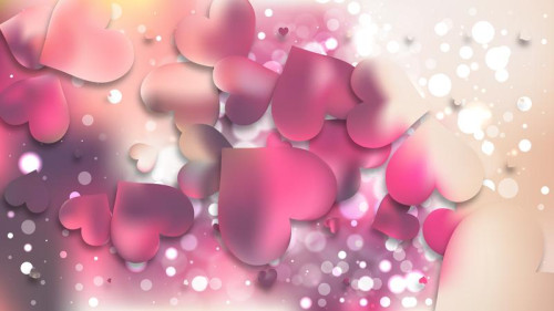 Pink and Beige Heart Background