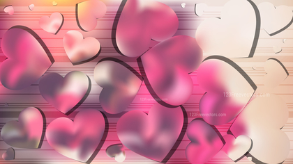 Pink and Beige Heart Background Graphic