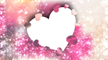 Pink and Beige Heart Wallpaper Background Illustration