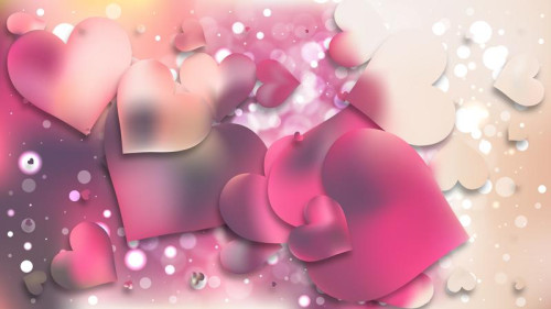 Pink and Beige Valentines Background Image