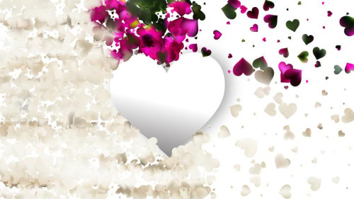 Pink and Beige Love Background Vector Image
