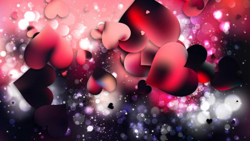 Pink and Black Valentine Background Illustrator