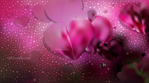 Pink and Black Valentines Day Background Illustrator