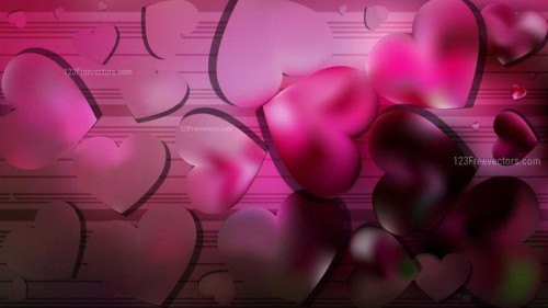 Pink and Black Heart Background