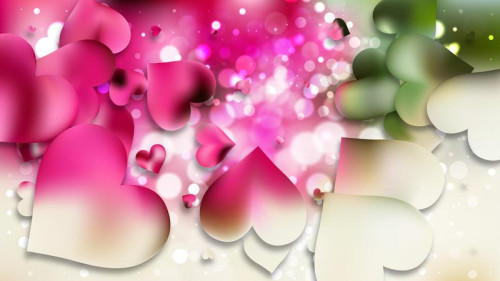 Pink and Green Love Background Image