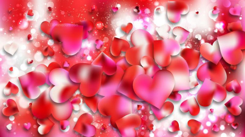 Pink and White Valentine Background