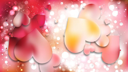 Pink and White Heart Wallpaper Background Vector Art