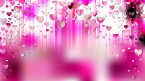 Pink and White Heart Background Graphic