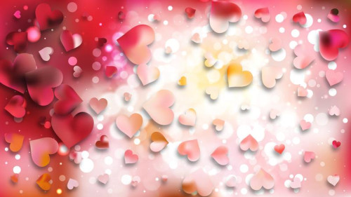 Pink and White Valentines Background Image