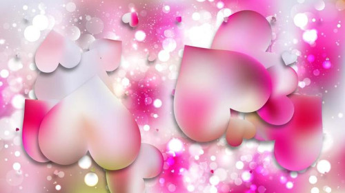 Pink and White Valentine Background