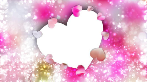 Pink and White Heart Wallpaper Background Vector Image