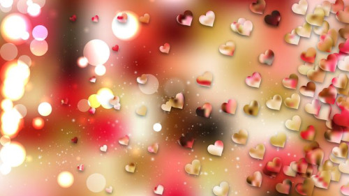 Pink and Yellow Valentines Day Background