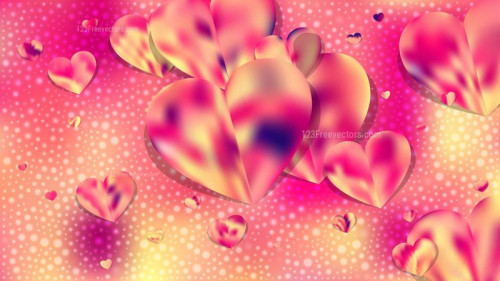 Pink and Yellow Love Background