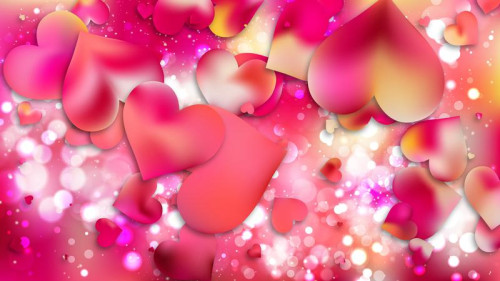 Pink and Yellow Love Background