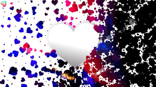 Purple and Black Love Background Illustration