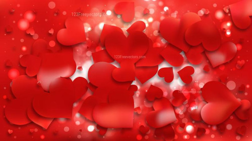 Red Love Background